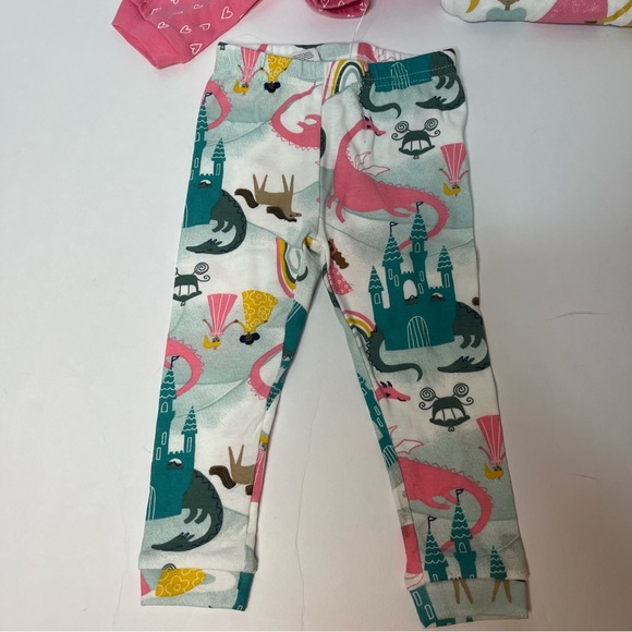 Carters Just One You Baby Girl 4 pc Princess Snug Fit Pink White Pajama Set NEW - Picture 8 of 15